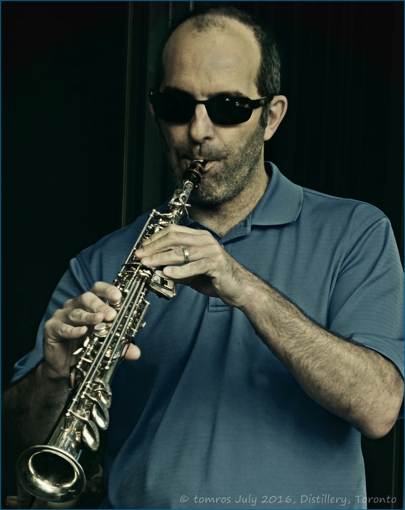 Brandon Walker saxophone at The Toronto Jazz Festival